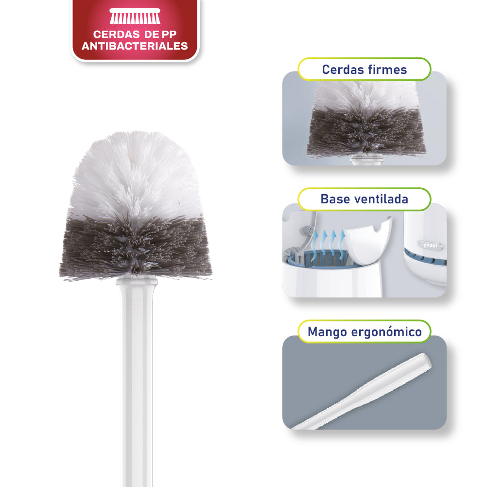 Cepillo Inodoro con Soporte Clynder 1 un