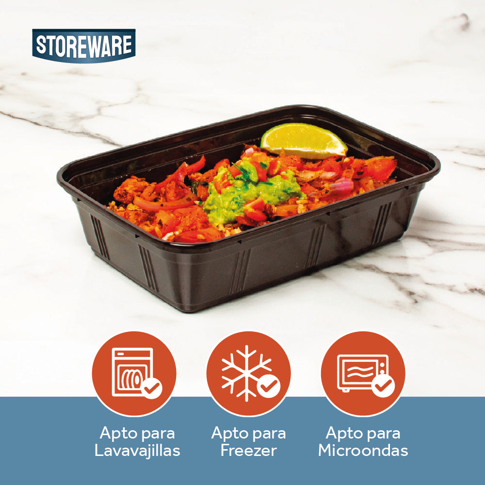 Set 10 Contenedores Herméticos Meal Prep Storeware 10 un