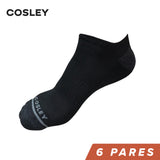 Calcetines Hombre Cushion Low Cut Black Cosley Pack 6
