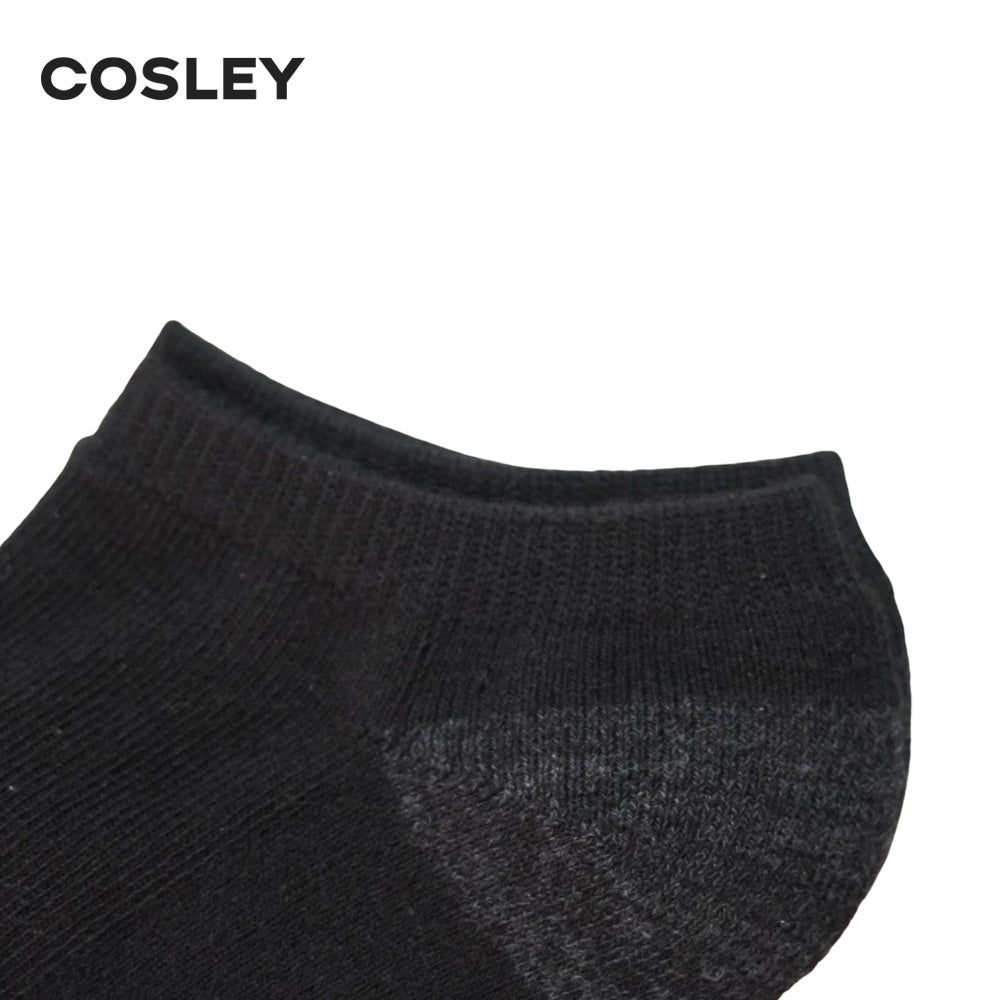Calcetines Hombre Cushion Low Cut Black Cosley Pack 6