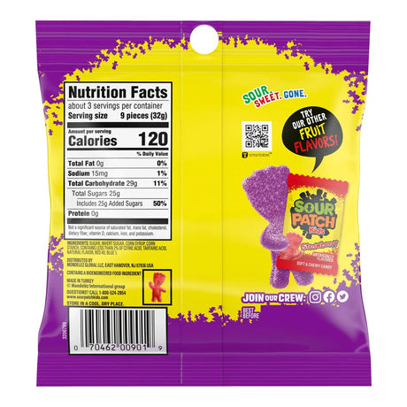 Gomitas Uva Sour Patch Kids 101 g