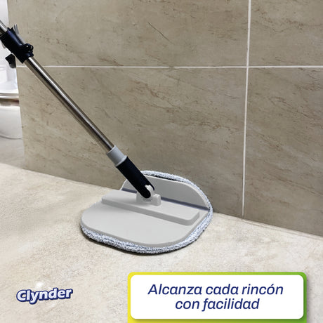 Set Mopa Cuadrada Spin con Repuesto Clynder 1 un