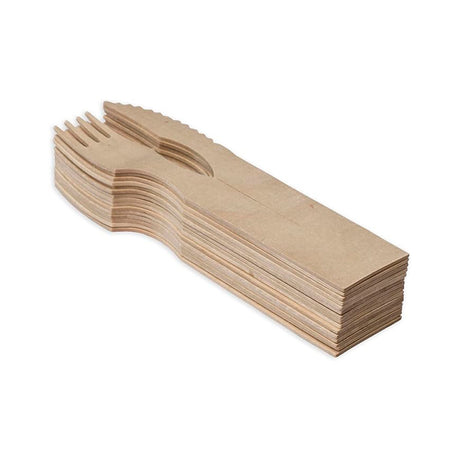 Cubiertos Madera 2 Duo 10 un Clickeat