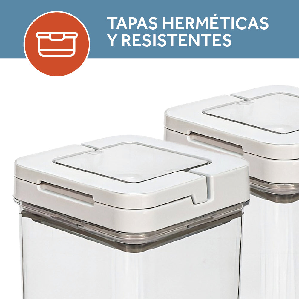 Set 5 Contenedores Herméticos Alimentos Storeware 5 un