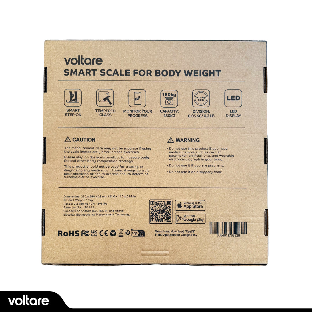 Balanza Corporal Digital Inteligente Voltare 1 un