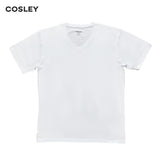 Poleras 100% Algodón Blancas Cuello V Pack 3 Cosley
