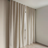 Cortina Blackout Textura Lino 145 x 250 cm Beige Blair Home 1 par