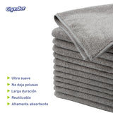 Set 12 Paños Microfibra Multisuperficie Gray Clynder 1 un
