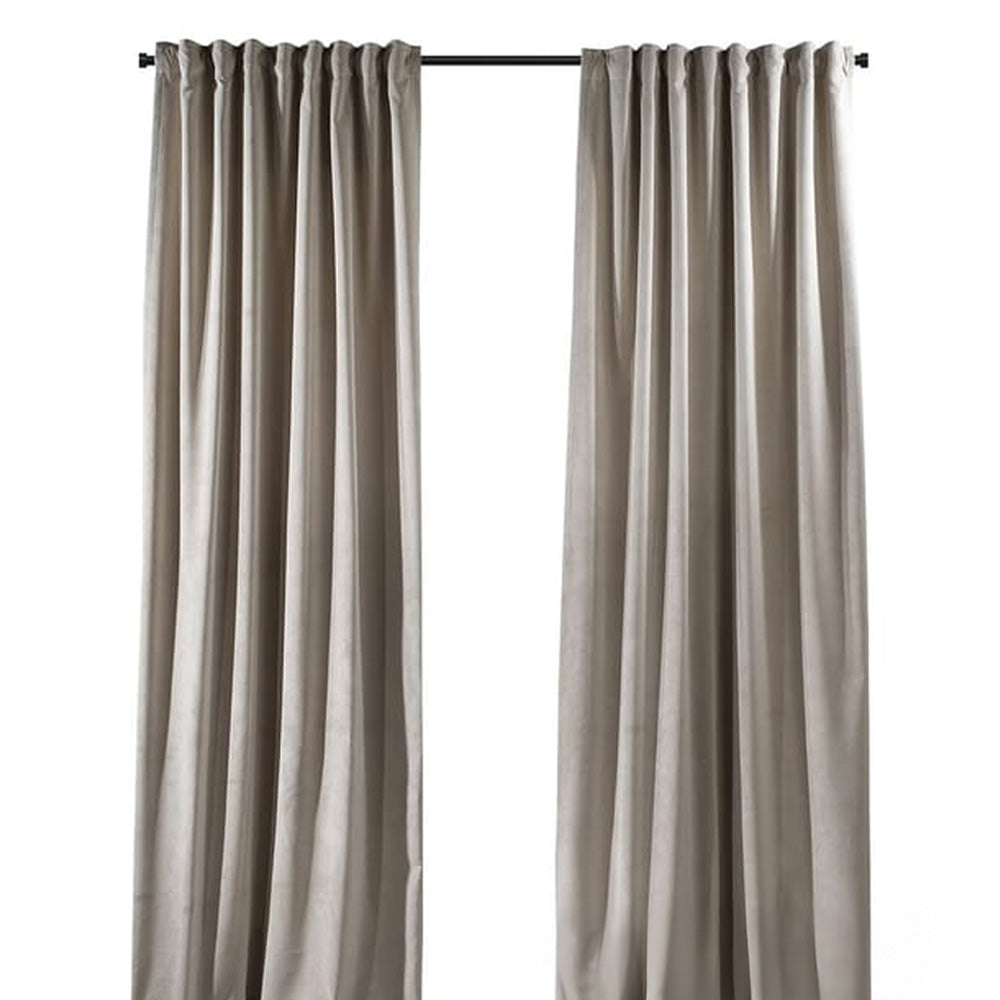 Cortina Blackout Textura Lino 145 x 250 cm Beige Blair Home 1 par