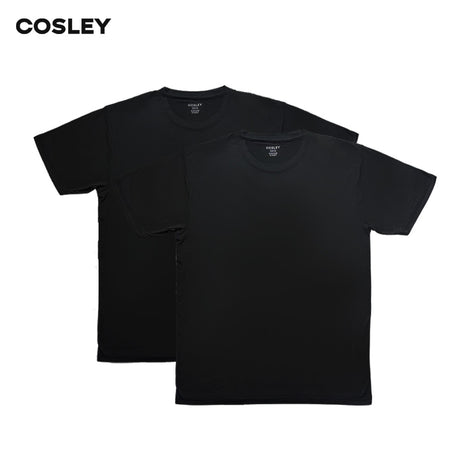 Poleras Negras Instant Cool Cuello Redondo Pack 2 Cosley