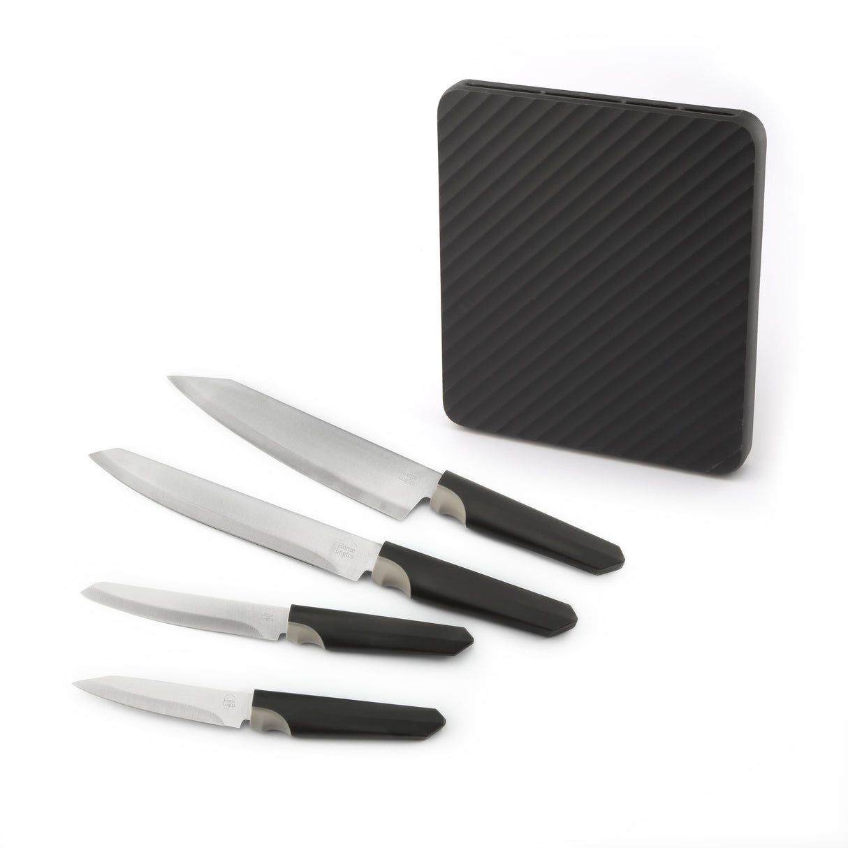Set 4 Cuchillos con Bloque Montable Home Logics 4 un