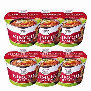 Sopa Ramen Kimchi Instantánea Jongga 6 x 140 g