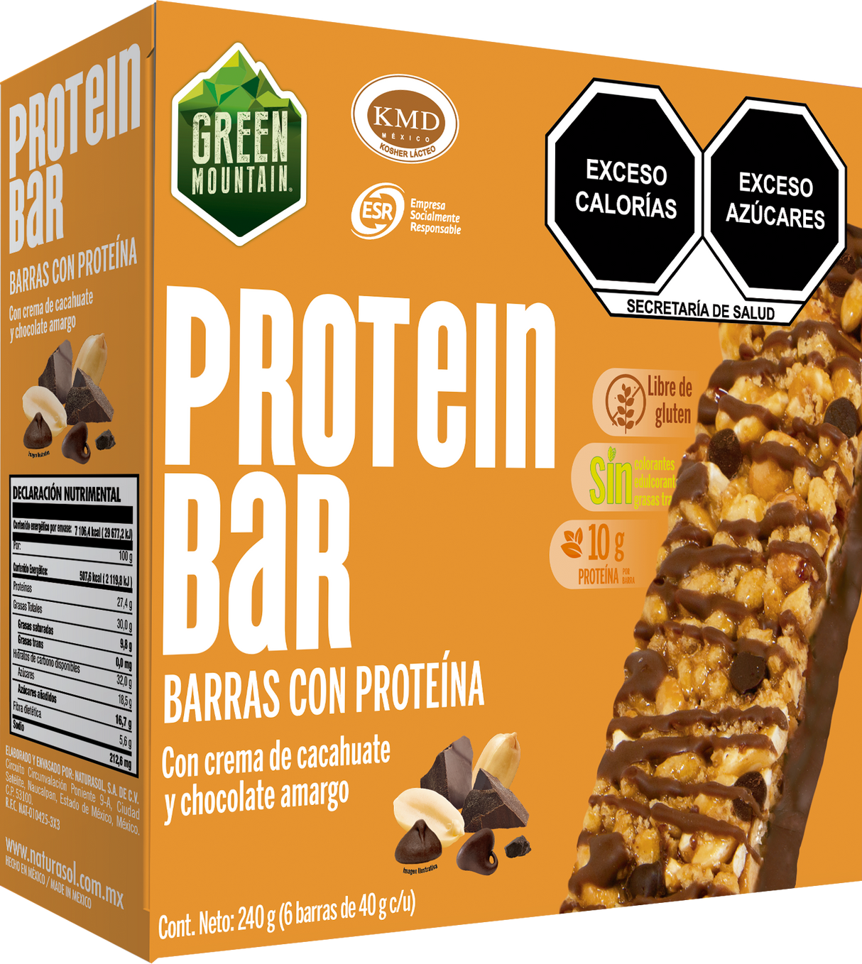 Barritas de Proteína Green Mountain 6 x 35 g