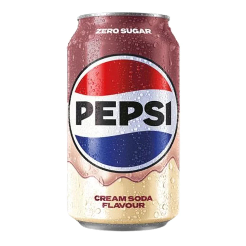 Bebida Cream Soda Zero Sugar Lata Pepsi 24 x 330 ml