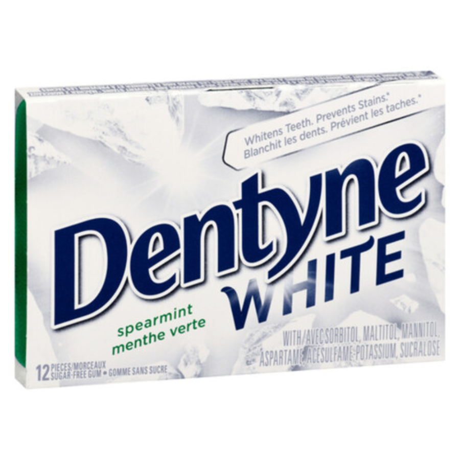 Chicles sin Azúcar White Spearmint Dentyne 12 pack x 12 un