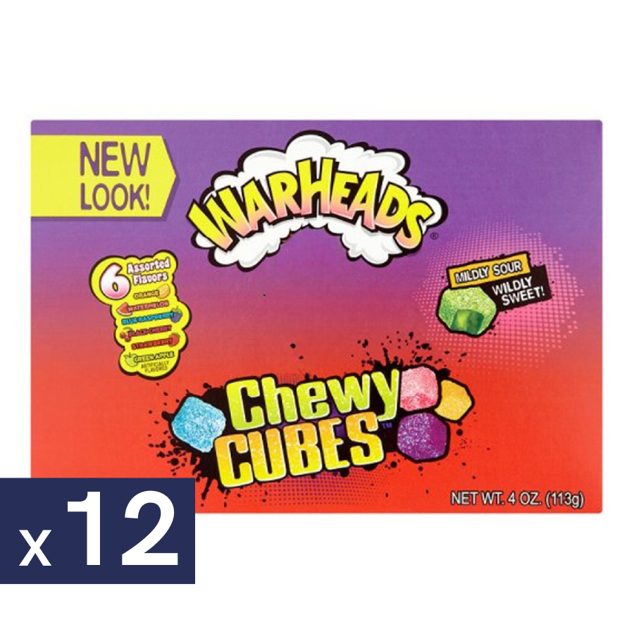 Masticables Chewy Cubes Warheads 12 x 113 g