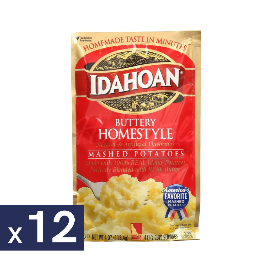 Puré Instantáneo de Papas Idahoan 12 un x 113.4 g