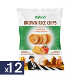 Rice Chips Brit Style Cheddar and Tomato Chutney B.Yond 12 x 60 g