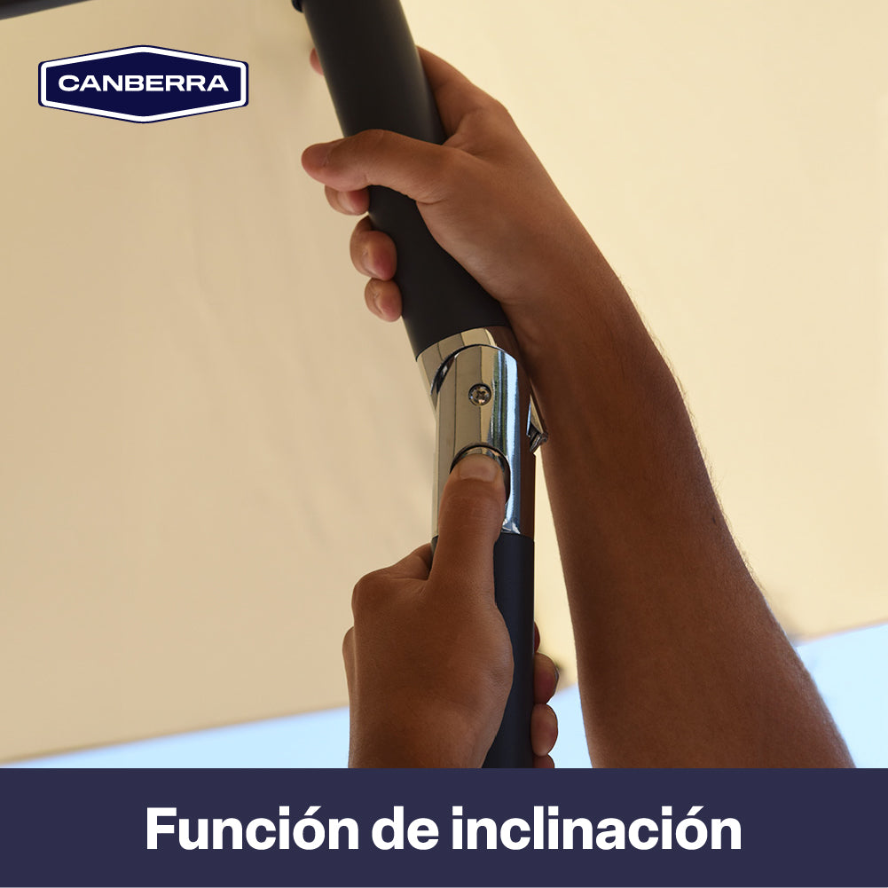 Set Quitasol 2,7m x 2,7m con Base de Cemento Canberra