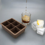 Molde 6 Cubos Grandes Hielo Silicona Home Logics 1 un