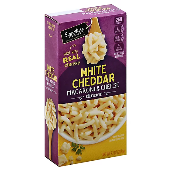 Macarrones con Queso Cheddar Blanco Signature Select 207 g