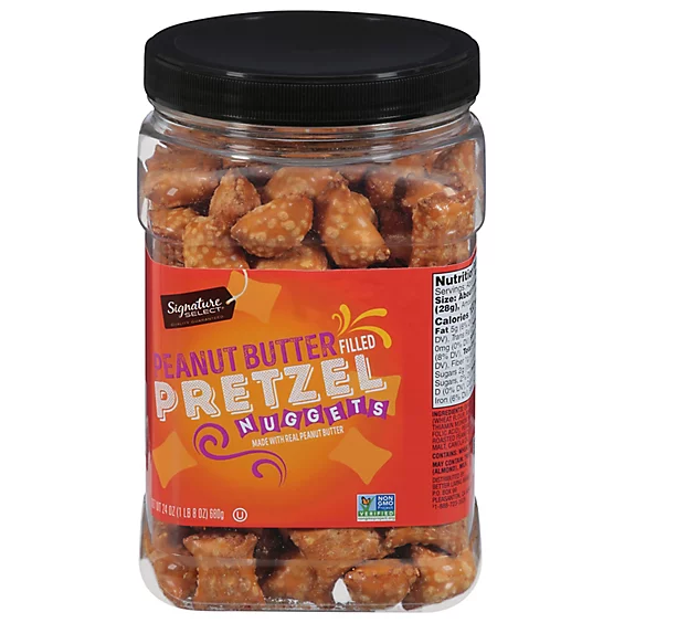 Pretzels Nugget Mantequilla de Maní Signature Select 680 g