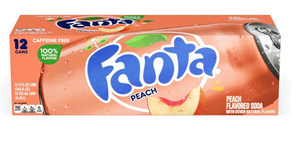 Bebidas Durazno Lata Fanta 12 x 355 ml