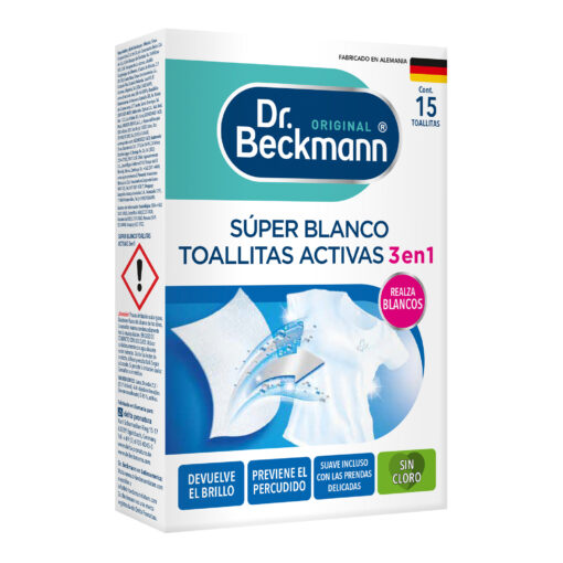 Toallitas Activas Super Blanco Dr. Beckmann 1 un