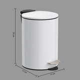 Basurero con Pedal Softclose White 3L 5five 1 un