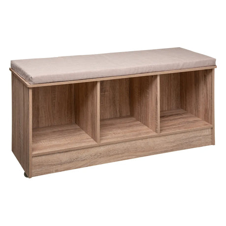 Banca con 3 Compartimentos 105 x 34 x 49 cm Madera 5five 1 un