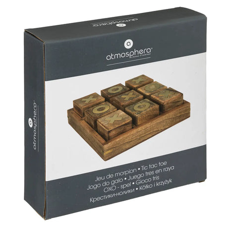 Juego Tic Tac Toe Madera 23 cm Atmosphera 1 un