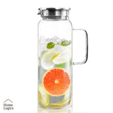 Jarro Vidrio Tapa Acero Inox 1.5L Home Logics 1 un