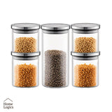 Set 5 Contenedores Herméticos Almacenamiento Home Logics 1 un