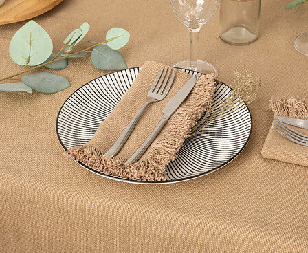 Set 2 Servilletas Maha Beige 40 x 40 Atmosphera 1 un