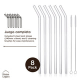 Set 6 Bombillas Vidrio Reutilizables Home Logics 1 un