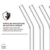Set 6 Bombillas Vidrio Reutilizables Home Logics 1 un
