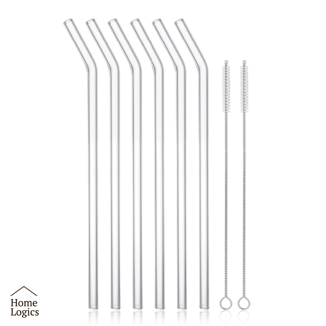 Set 6 Bombillas Vidrio Reutilizables Home Logics 1 un