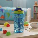 Botella Tritan Kids Antiderrame 480 ml Peces Azul Boppi 1 un