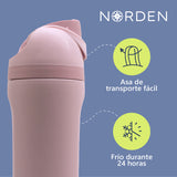 Botella Acero Inoxidable Rose 600 ml Norden 1 un