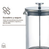Cafetera Prensa Francesa Vidrio Doble Pared 1 L Home Logics 1 un