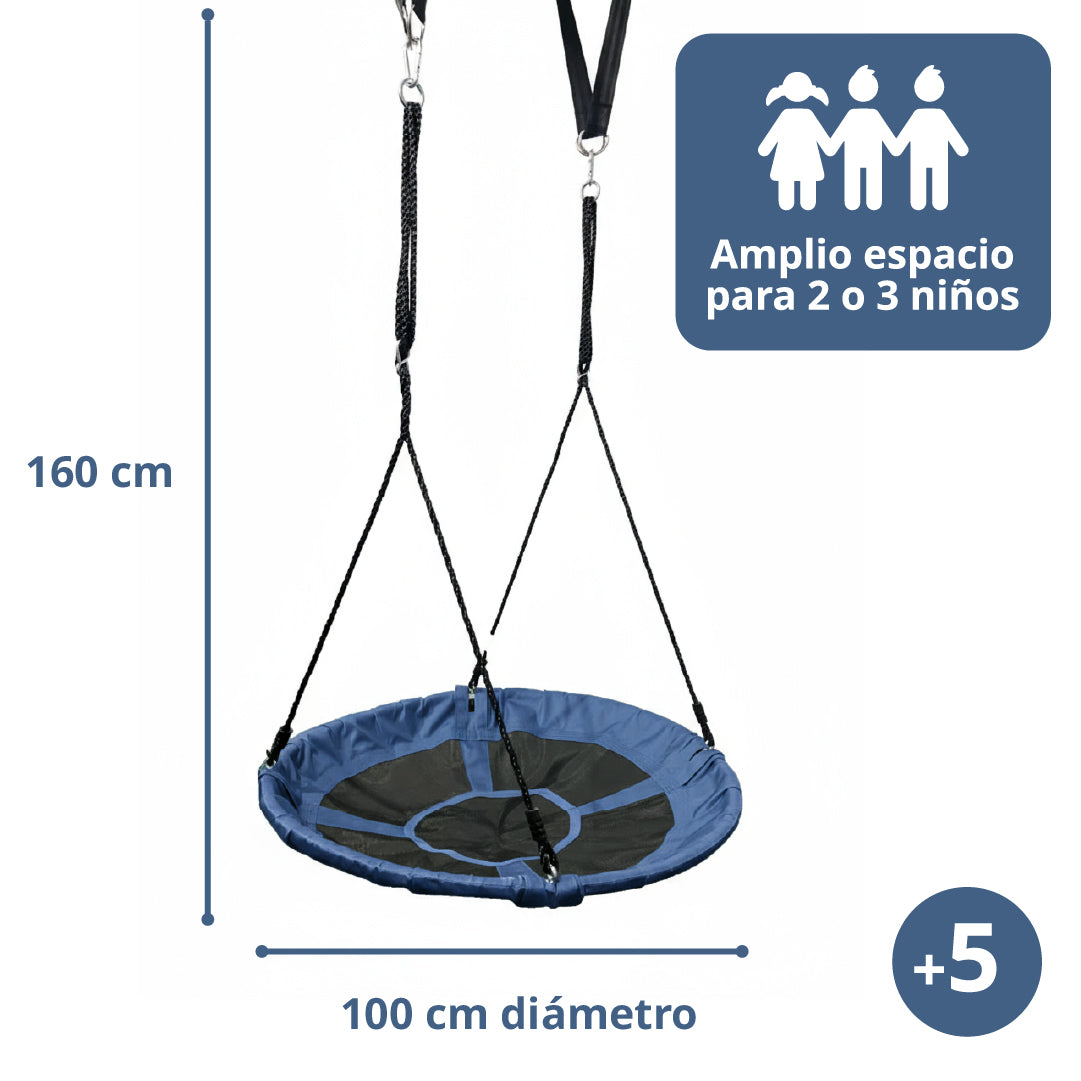 Columpio Exterior Round Azul 100 cm Sensorial SunnyYard 1 un
