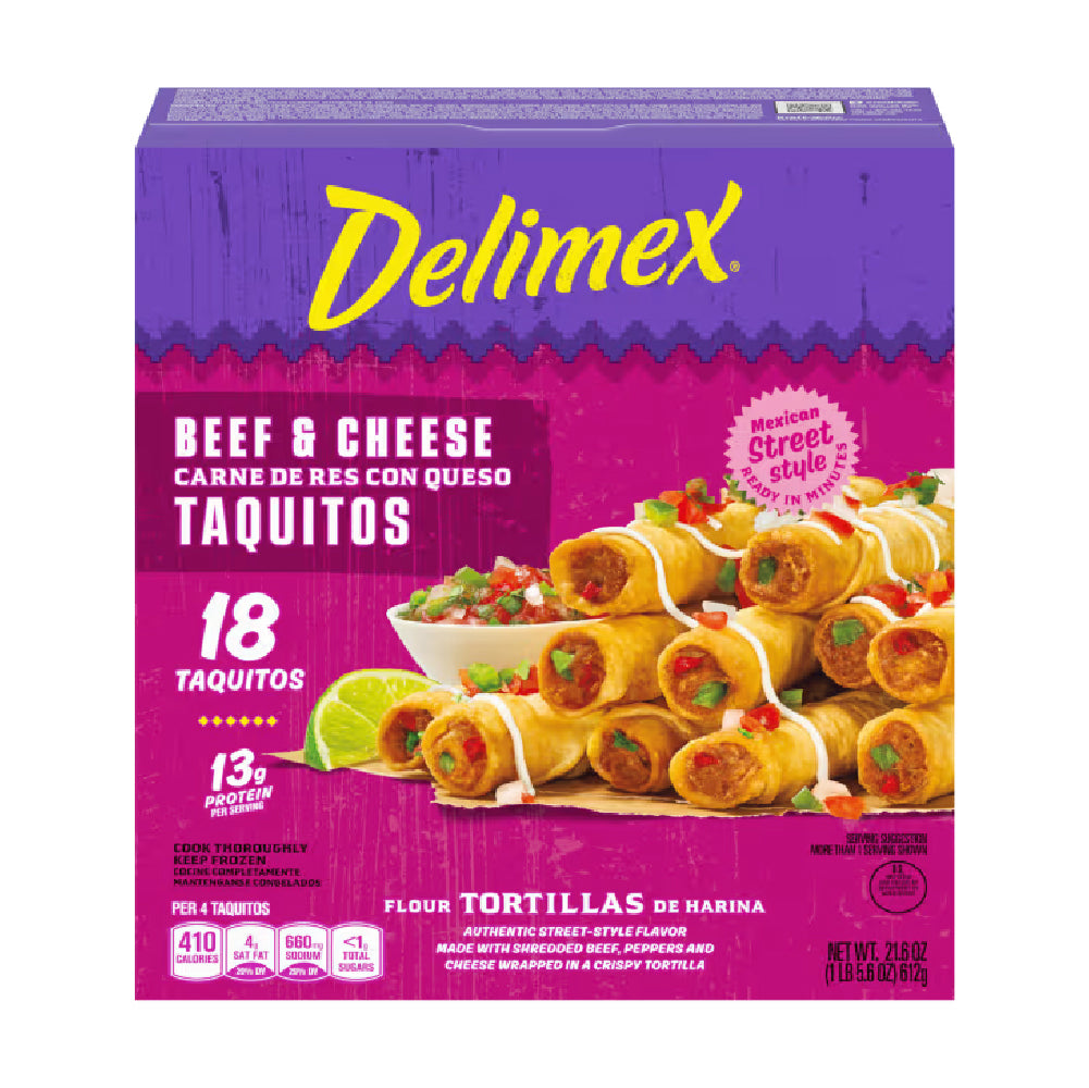 Taquitos Carne Queso Delimex 612 g