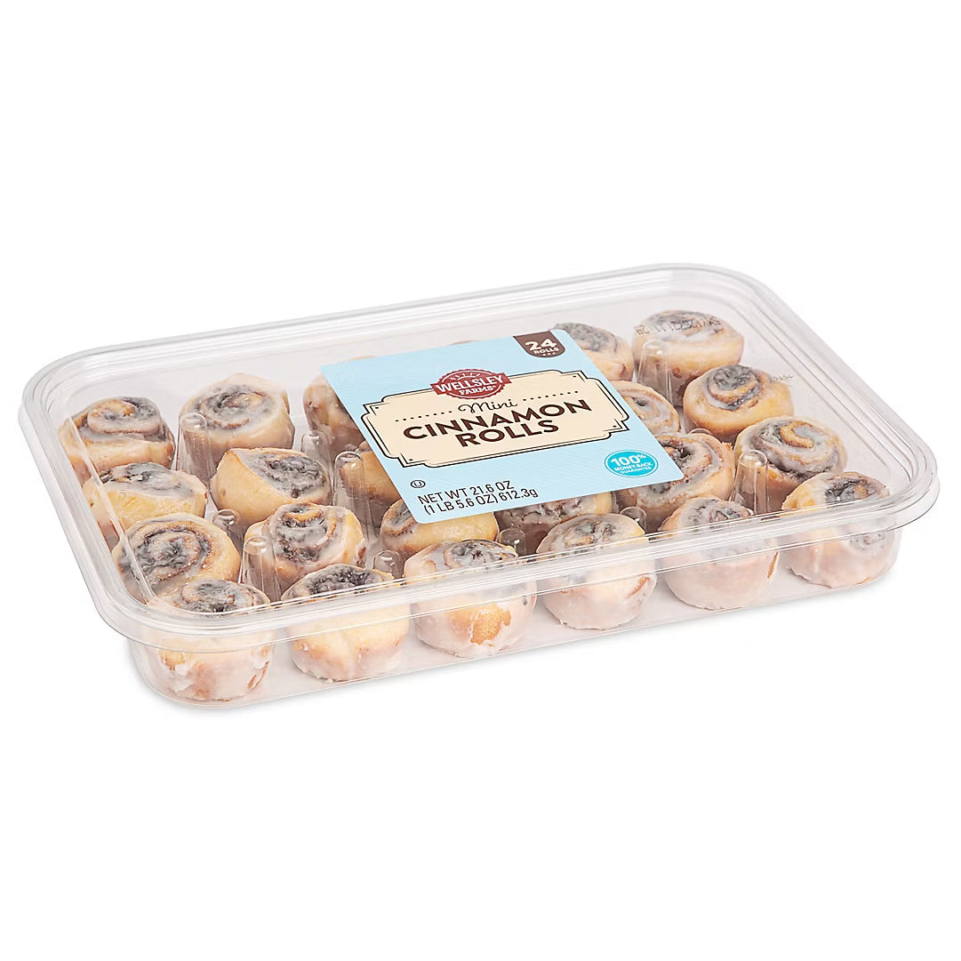 Donuts Cinnamon Rolls Mini Wellsley Farms 24 x 26 g
