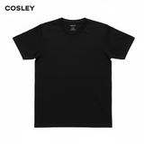 Poleras 100% Algodón Negras Cuello Redondo Pack 3 Cosley 1 un