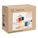 Set 4 Tazones Emma con Rack 210 ml SG 1 un