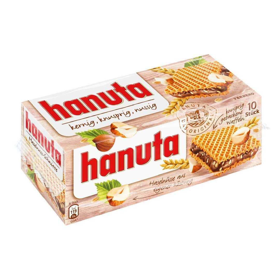 Obleas Rellenas con Crema Avellana Hanuta Ferrero 220 g