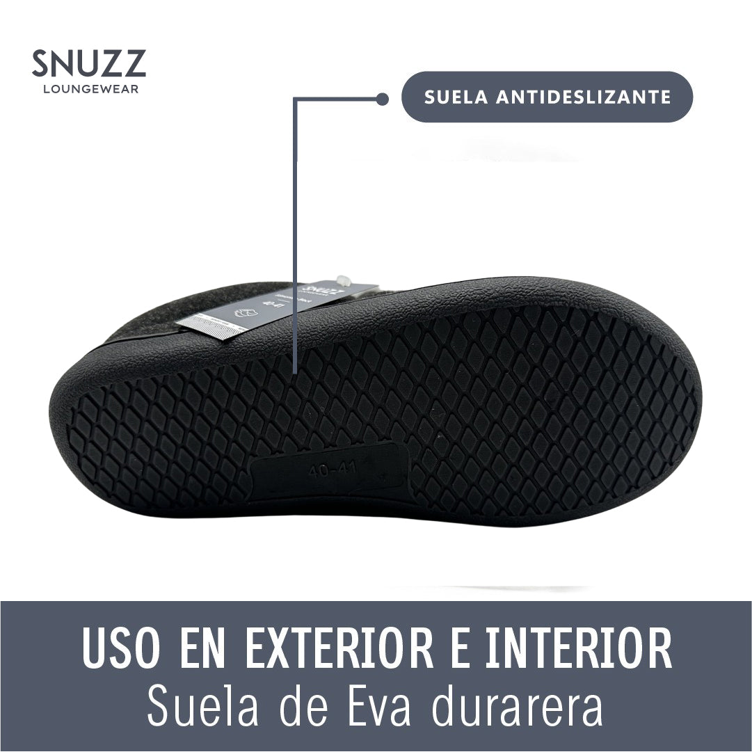 Pantuflas Edmonton Black Snuzz 1 un