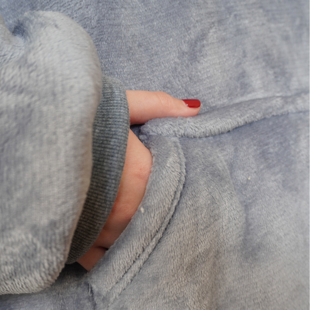 Polerón Manta Sherpa Gray Snuzz Loungewear 1 un