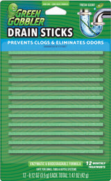 Desodorante Biológico para Drenaje Tiras Green Gobbler 12 un