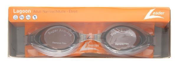 Lentes Natación Adulto Narrow Gris Leader Sports 1 un